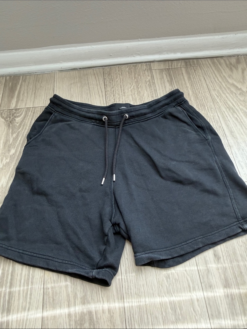 H&M Black Athletic Drawstring Shorts